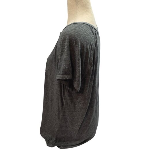 Torrid Graphic Tee Tacos & Tequila Womens Size 0 Gray Short Sleeve Cutout - Picture 7 of 8